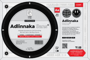 Adlinnaka Family: A Bold Display Font