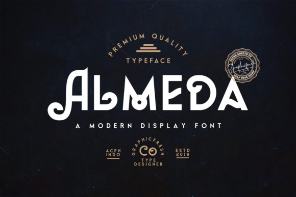 Almeda: A Modern Display Font with Vintage Character for Web Design
