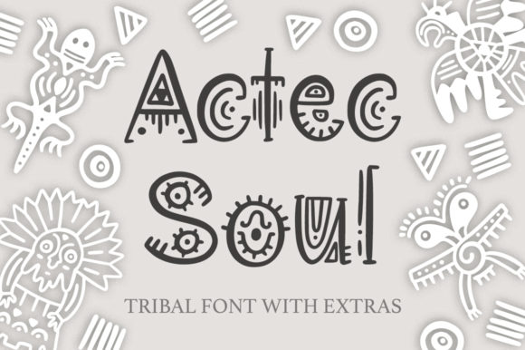 Aztec Soul: A Display Font for Bold Web Headers and Brand Identity
