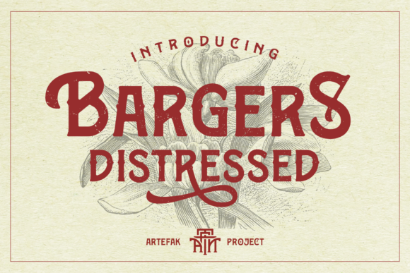 Bargers Distressed Font for Editorial Design