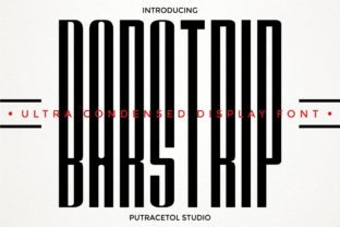 Barstrip: A Bold Display Font