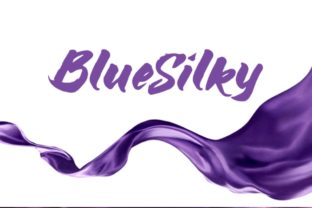 Blue Silky Font: Elegant Display Type