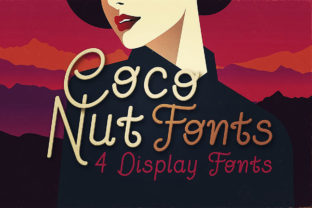 Coconut Family: A Retro-Vintage Display Font