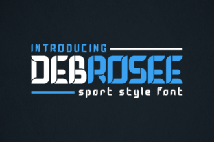DEBROSEE: A Display Font for Bold Digital Identities