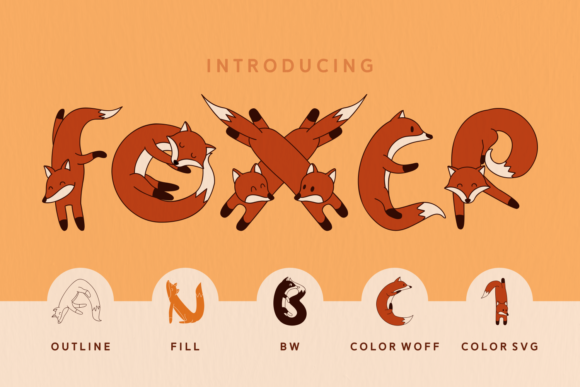 Foxer: A Playful Display Font for Handmade Labels, Cards, and Shop Branding