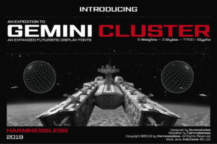 Gemini Cluster Font for Creative Projects