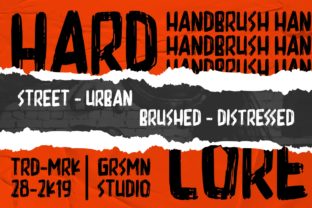 Hardcore Display Typeface for Bold Business Branding