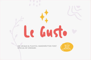 Le Gusto: A Playful Display Font That Helps Your Brand Stand Out