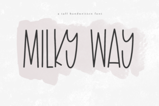 Milky Way Font: A Whimsical Typeface for Small Business Branding