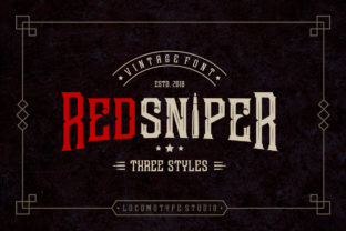 Redsniper: A Vintage Display Font
