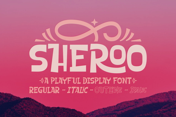 Sheroos Display Font for Creative Projects
