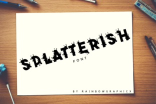 Splatterish: A Bold Display Font
