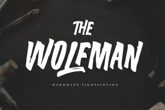 The Wolfman: A Hand-Painted Display Font for Bold Branding