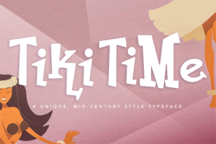 Tiki Time Typeface for Tropical Editorial Design