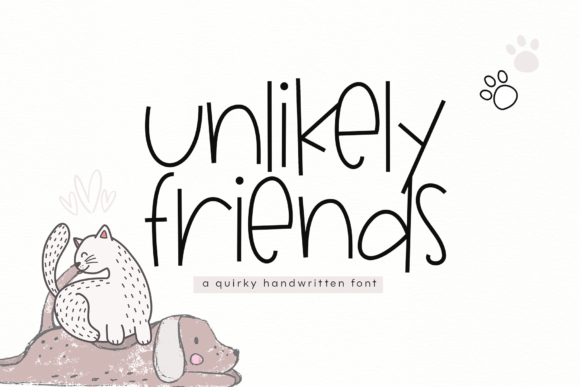 Unlikely Friends Typeface: A Playful Font for Small Business Branding
